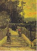 Vincent Van Gogh Small way in Montmartre oil painting picture wholesale